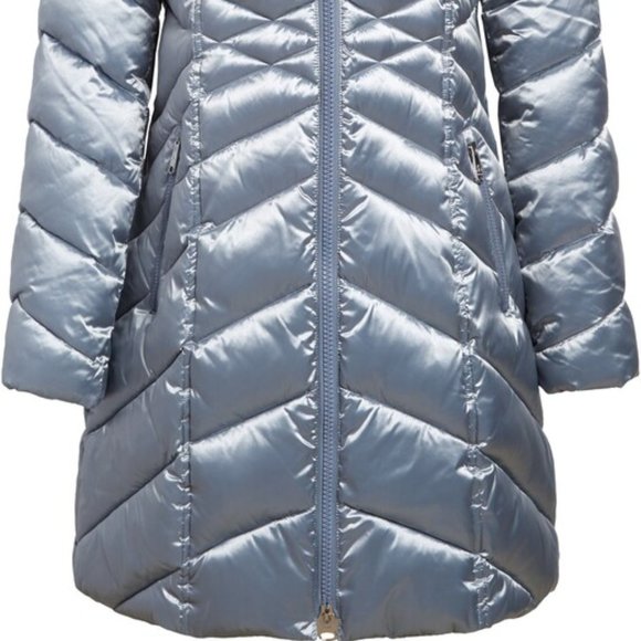 NWT $230 SAM EDELMAN Women XS (US 0-2) Hooded Puffer Coat Winter Snow Jacket - Picture 10 of 16
